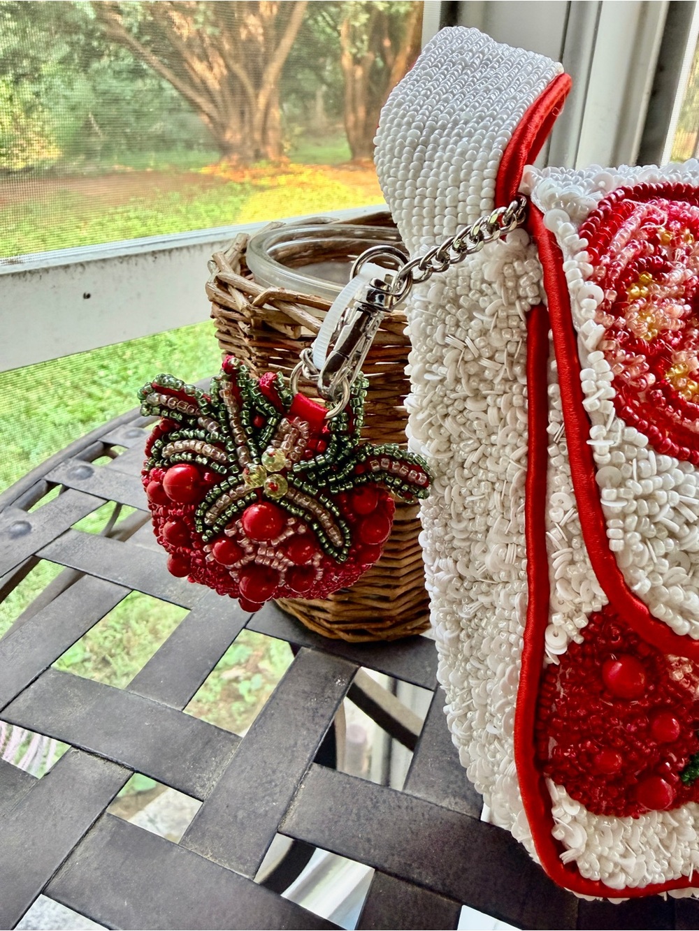 Viral Beaded Pomegranate Bag, Tik  Tok, NWT, TJ Maxx, Trending - Picture 2 of 6